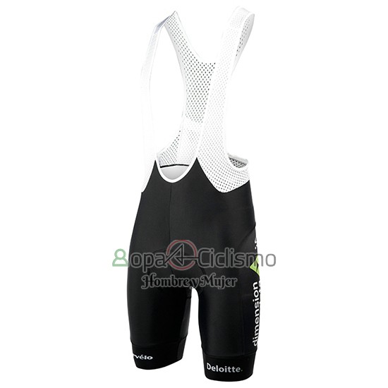 Dimension Data Ropa Ciclismo Culotte Corto 2017 Mangas Cortas Verde y Negro